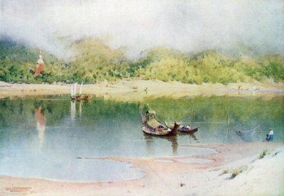 The River at Prome, Morning Mists Rising by Robert George Talbot Kelly